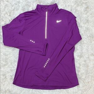 EUC Nike Running Purple Fitted Long Sleeve Top